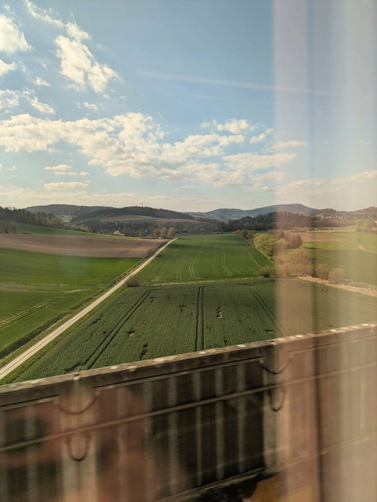 A farm landscape in Germany. Photo. 