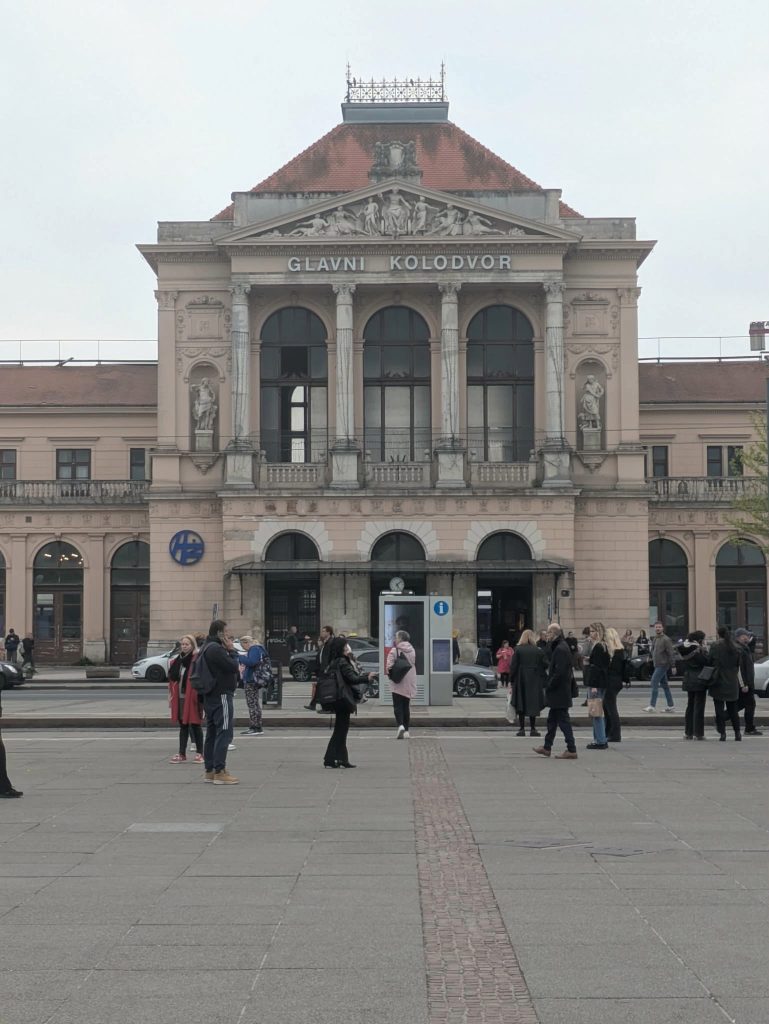 Main station in Zagreb. Photo.